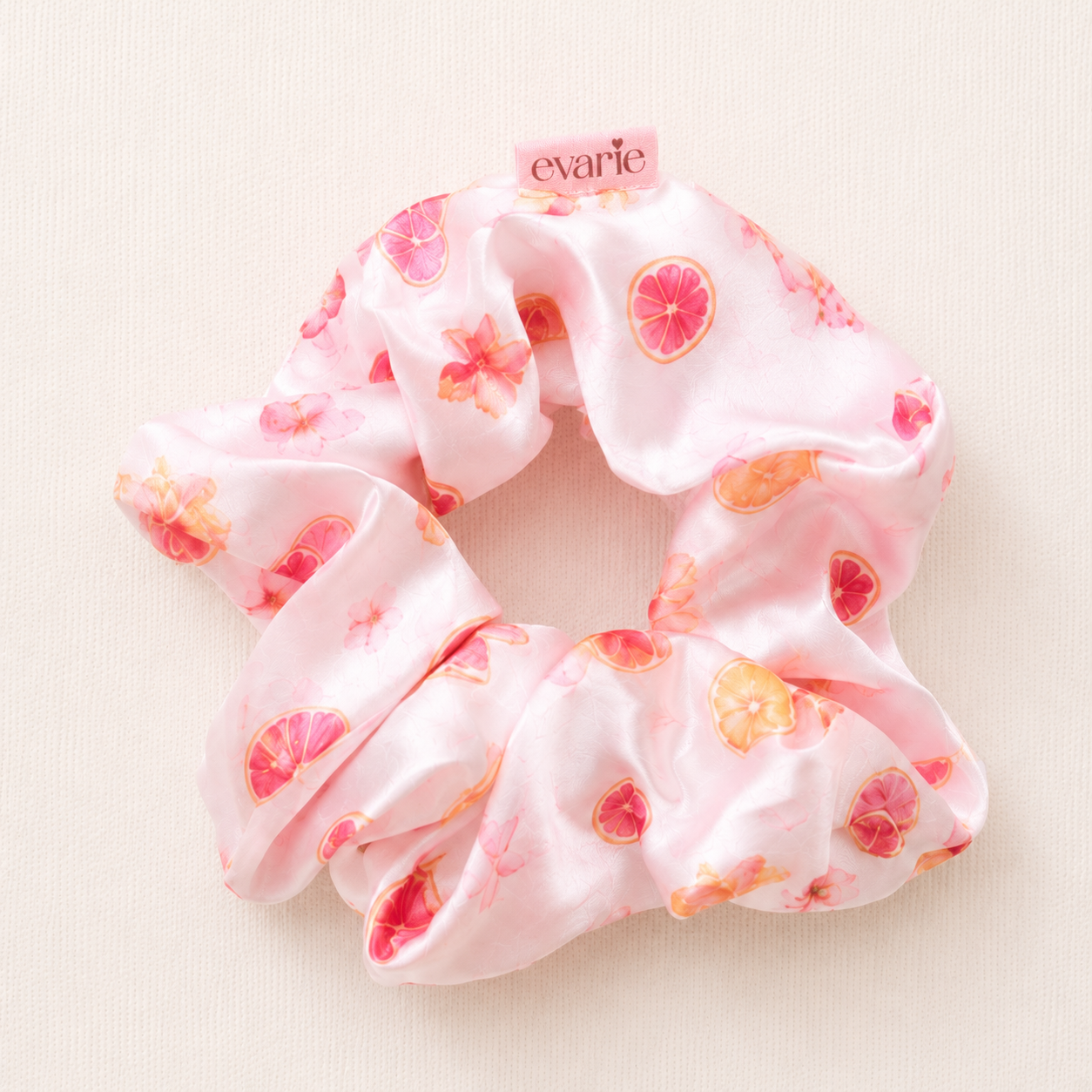 Pink Citrus Scrunchie